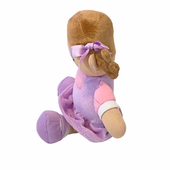 2018 Animal Adventure Brown Hair Girl Doll Stuffed Plush Toy 9" - Picture 4 of 5